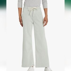 Paige Carly Wide Leg Ankle Tie Waist Jeans In Vintage Grey Size 29